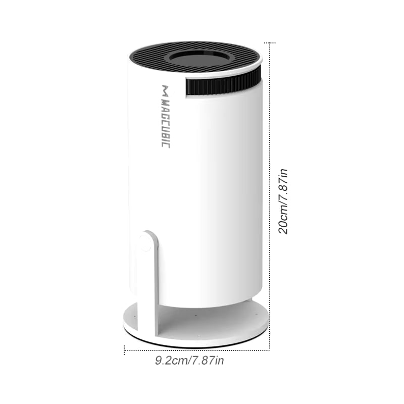 Portable 4K UHD Projector, 180° Rotatable WIFI6 Bluetooth5.0 Projector, Multifunctional Projector for Home Theater, Outdoor