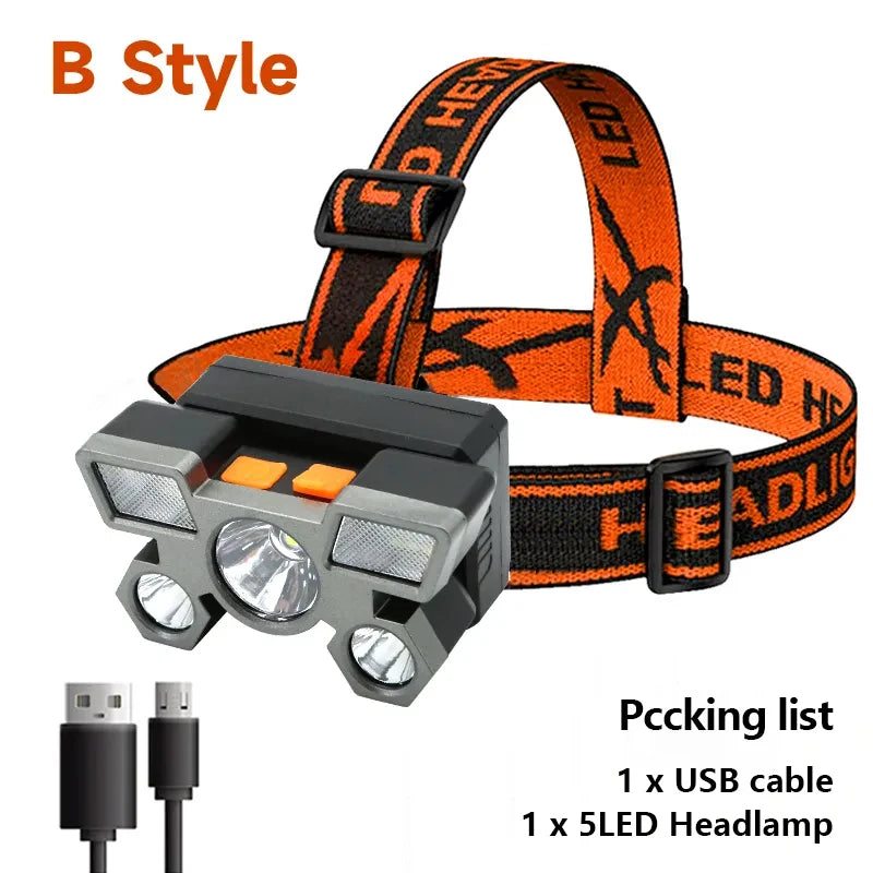 5 LED Flashlight for outdoors. Fishing, hunting, outdoor activities, or working on your car.
