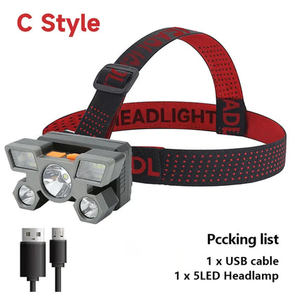 5 LED Flashlight for outdoors. Fishing, hunting, outdoor activities, or working on your car.