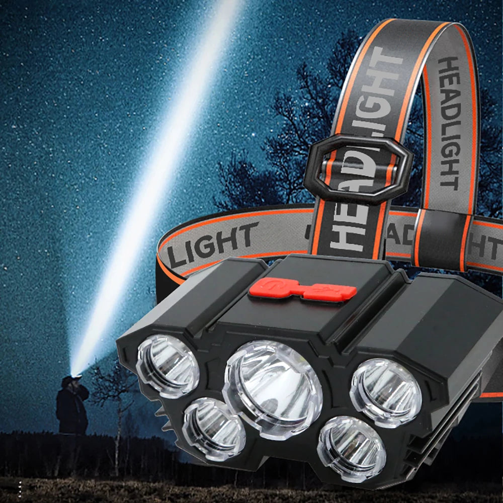 5 LED Flashlight for outdoors. Fishing, hunting, outdoor activities, or working on your car.