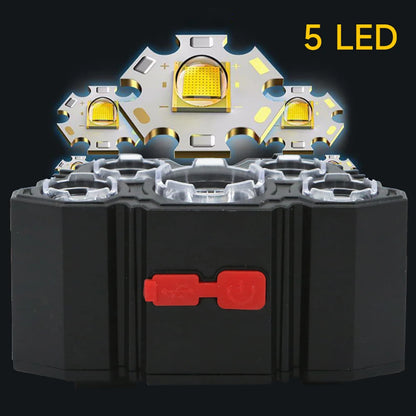 5 LED Flashlight for outdoors. Fishing, hunting, outdoor activities, or working on your car.