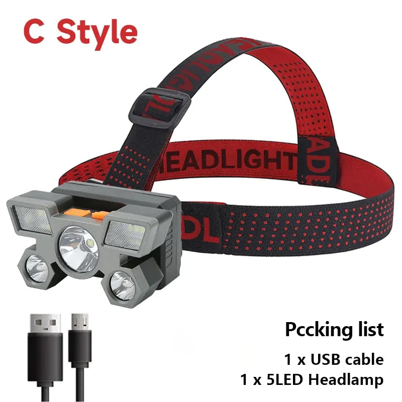 5 LED Flashlight for outdoors. Fishing, hunting, outdoor activities, or working on your car.